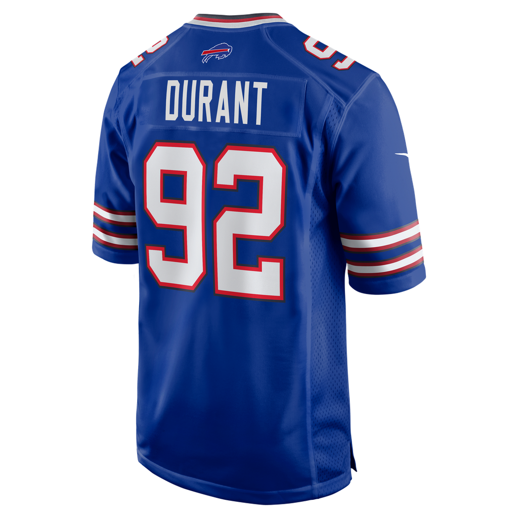 Buffalo Bills Zane Durant Nike Royal Team Game Jersey