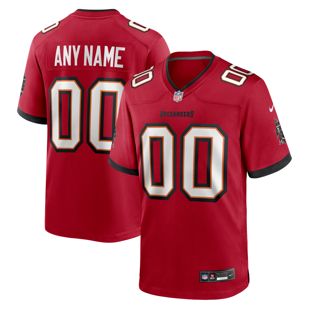 Nike Red Tampa Bay Buccaneers Team Custom Game Jersey