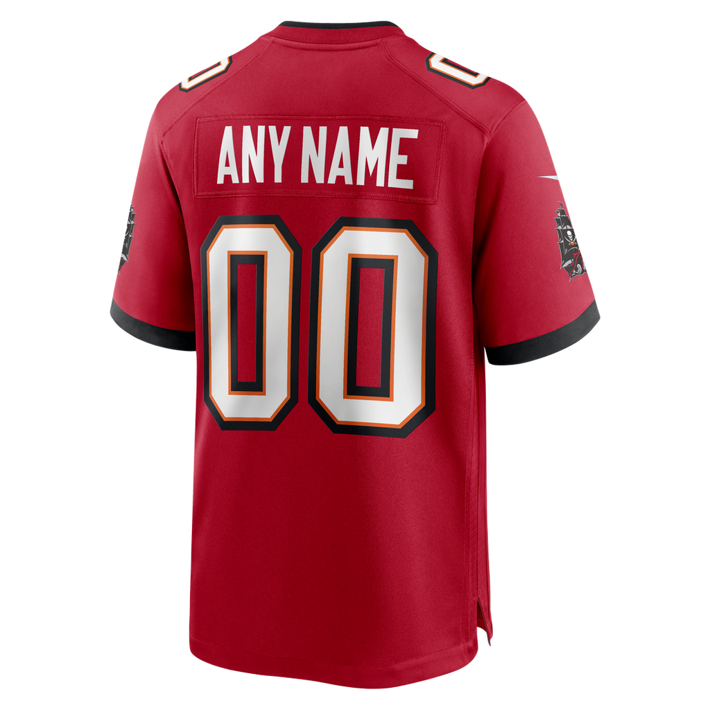 Nike Red Tampa Bay Buccaneers Team Custom Game Jersey