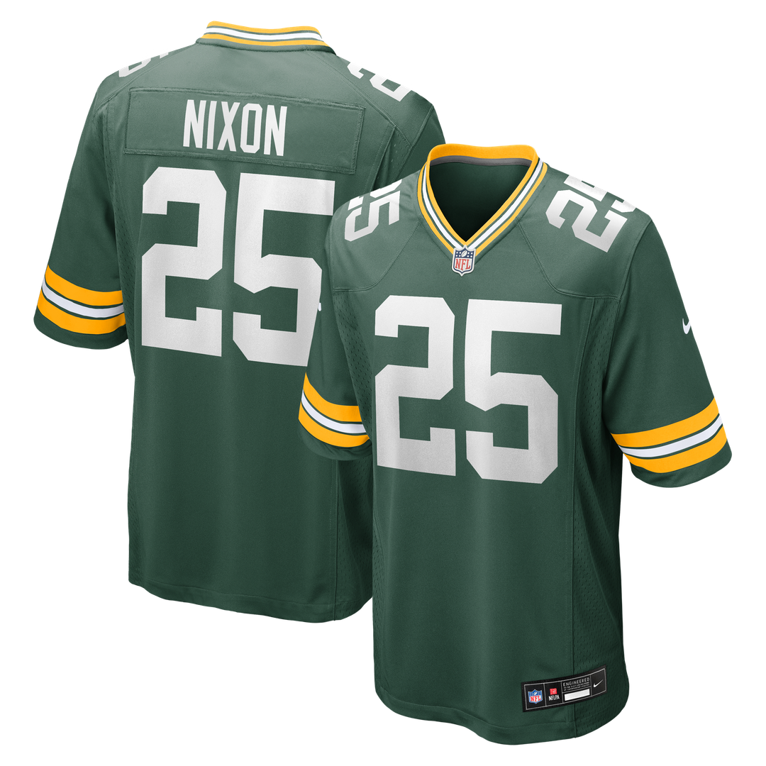 Green Bay Packers Keisean Nixon Nike Green Game Player Jersey