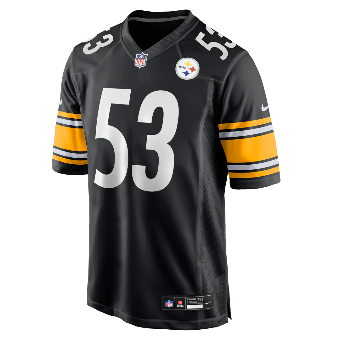 Pittsburgh Steelers JaWhaun Bentley Nike Black Team Game Jersey