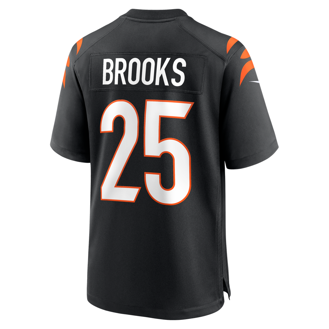 Cincinnati Bengals Tahj Brooks Nike Black Team Game Jersey