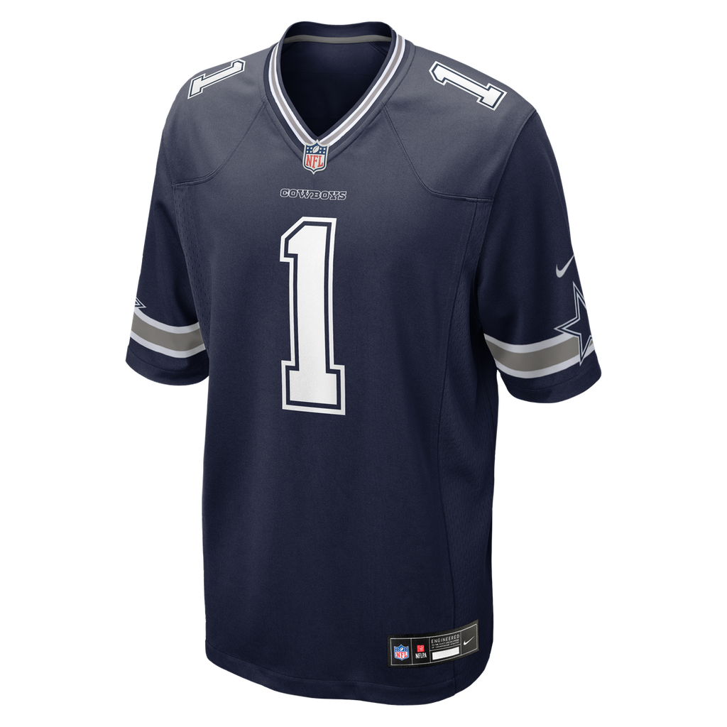 Dallas Cowboys Number 1 Groom Nike Navy Game Jersey