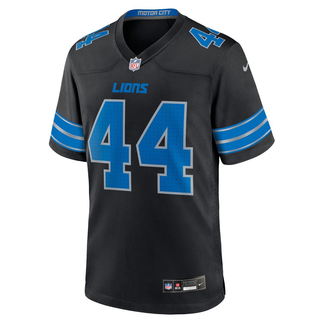 Detroit Lions Malcolm Rodriguez Nike Black 2nd Alternate Game Jersey