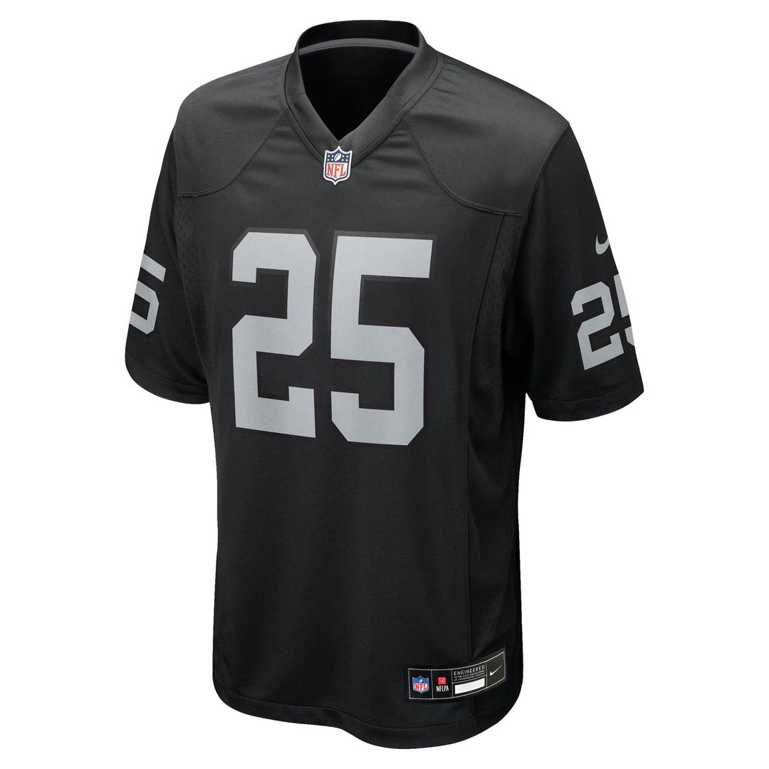 Las Vegas Raiders Fred Biletnikoff Nike Black Game Retired Player Jersey