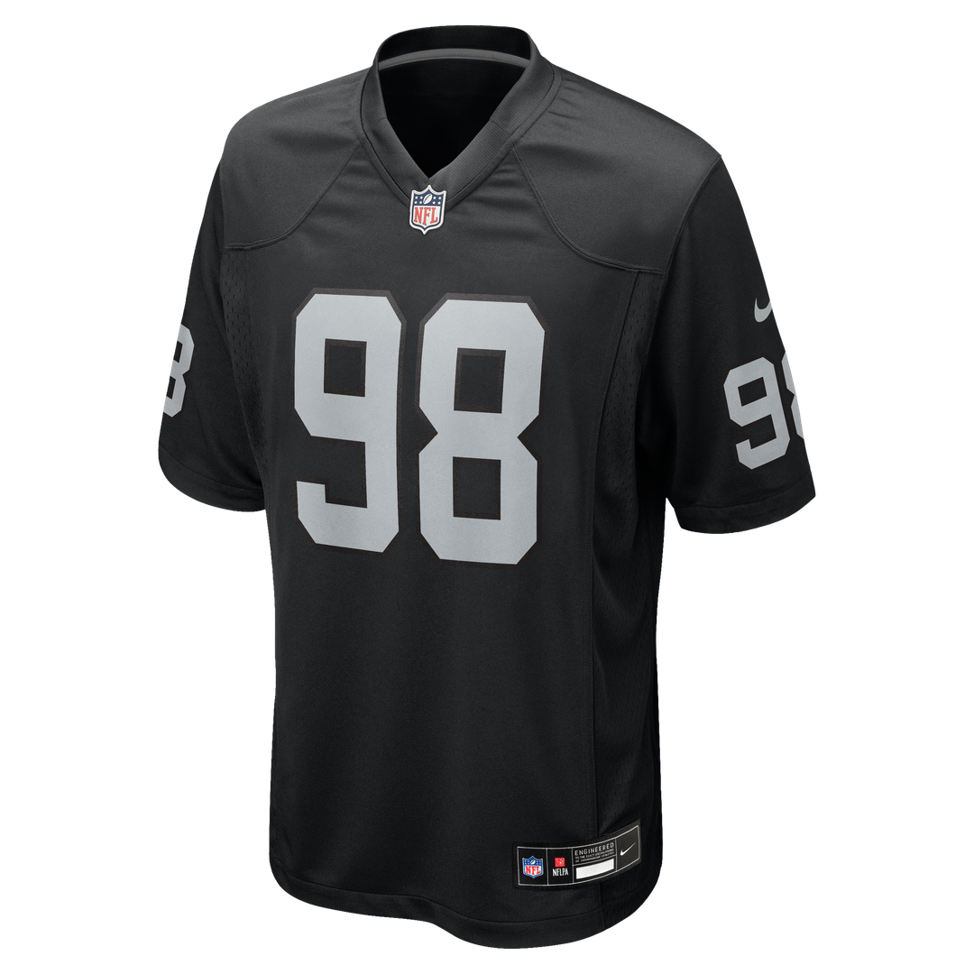 Las Vegas Raiders Maxx Crosby Nike White Alternate Game Jersey