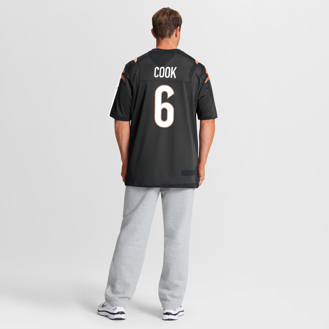 Cincinnati Bengals Bryan Cook Nike Black Team Game Jersey