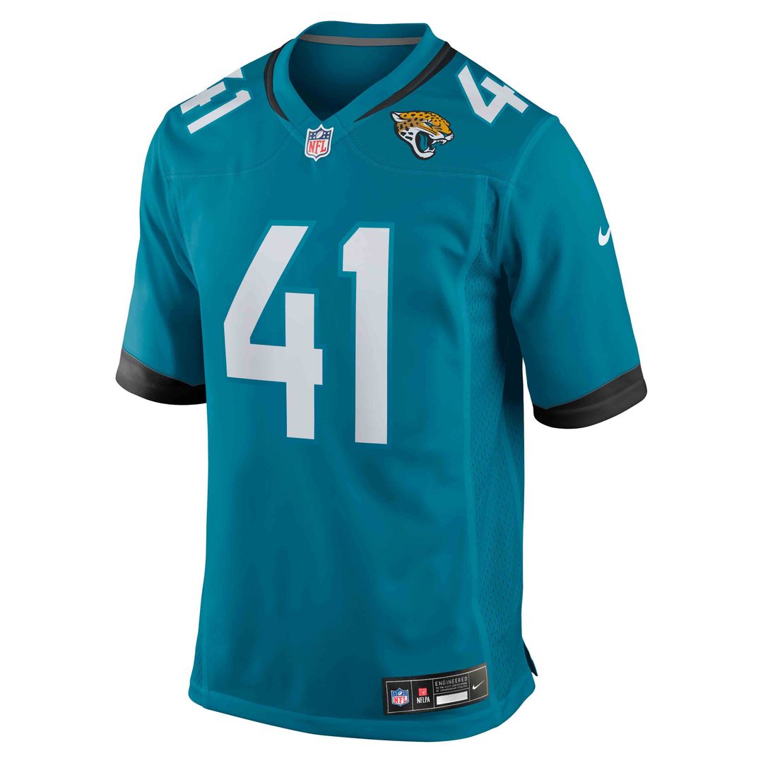 Jacksonville Jaguars Josh Hines-Allen Nike Teal Player Game Jersey
