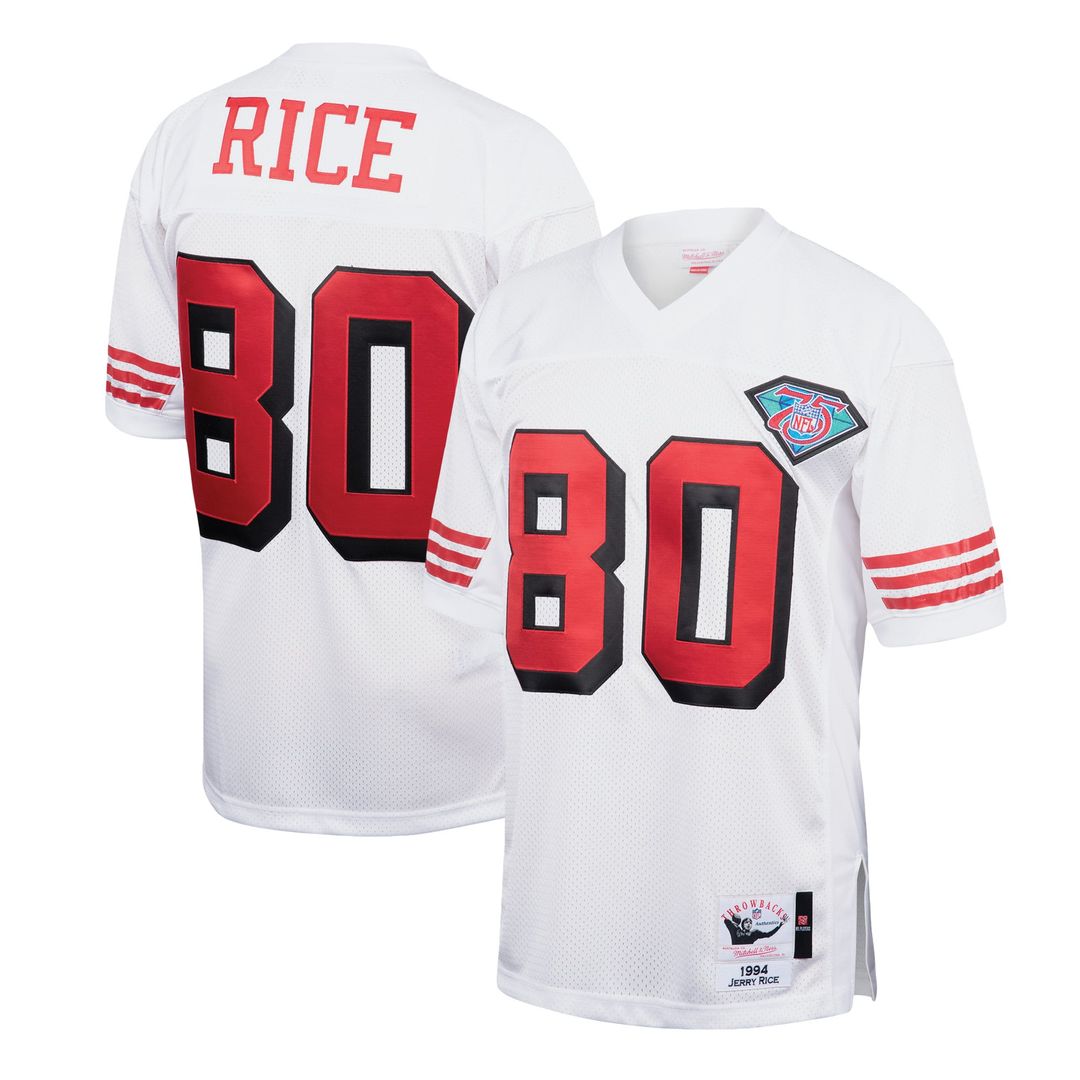 San Francisco 49ers 1994 Jerry Rice Mitchell & Ness Scarlet Authentic Throwback Retired Player Jersey