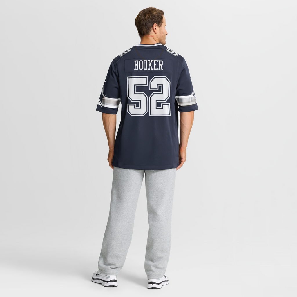 Dallas Cowboys Tyler Booker Nike Navy Team Game Jersey