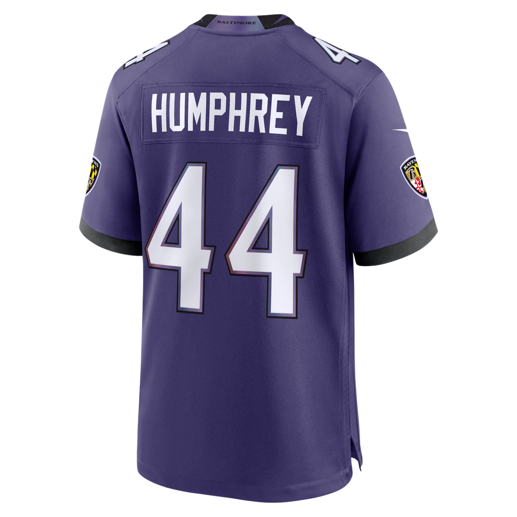 Baltimore Ravens Marlon Humphrey Nike Black Alternate Game Jersey