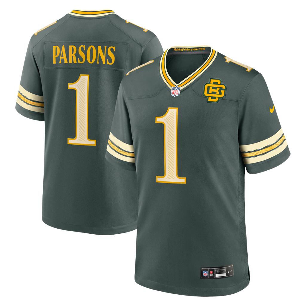 Green Bay Packers Micah Parsons Nike Green 2026 Rivalries Collection Game Jersey