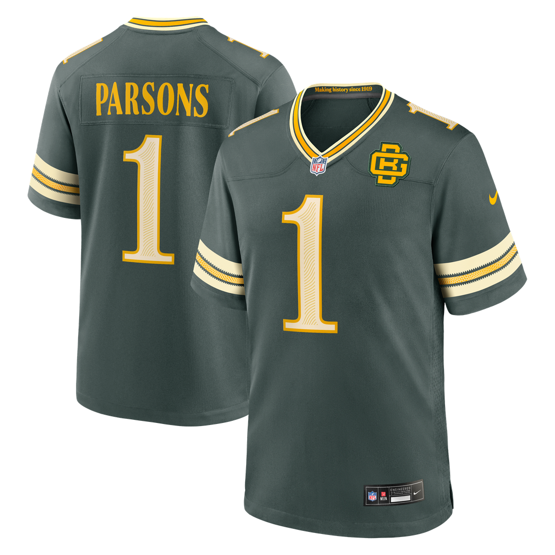 Green Bay Packers Micah Parsons Nike Green 2026 Rivalries Collection Game Jersey