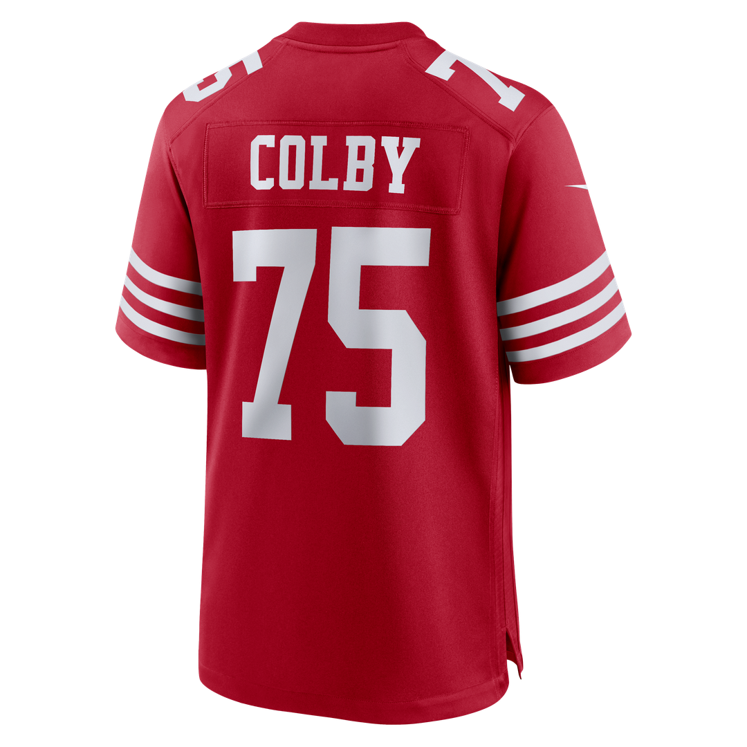 San Francisco 49ers Connor Colby Nike Scarlet Team Game Jersey