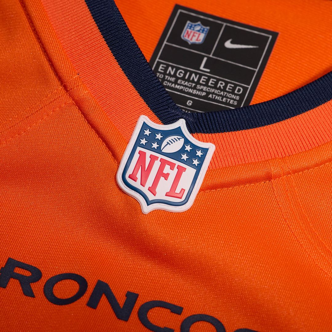 Denver Broncos Jahdae Barron Nike Orange Game Player Jersey