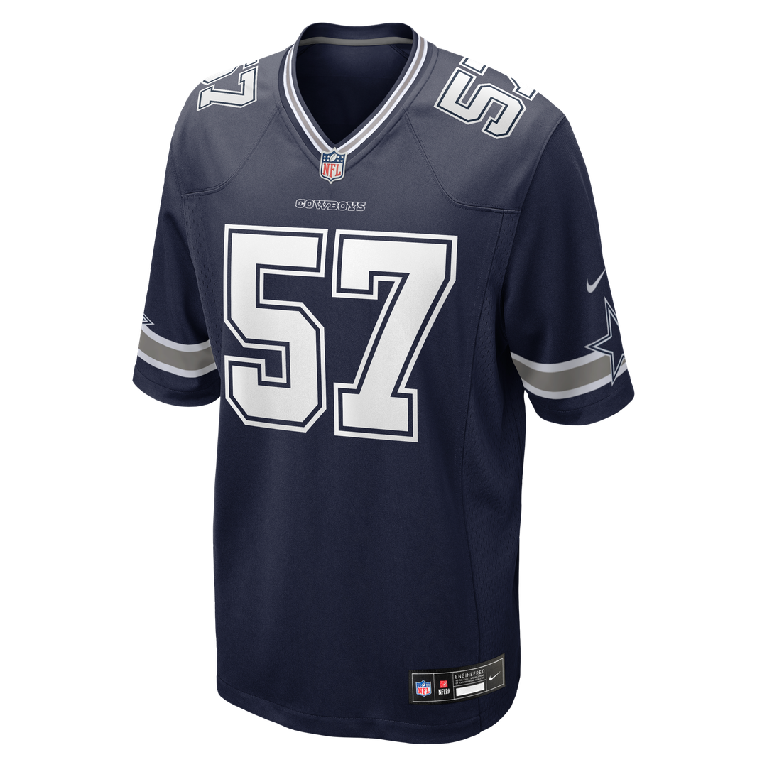 Dallas Cowboys Malachi Lawrence Nike Navy Team Game Jersey