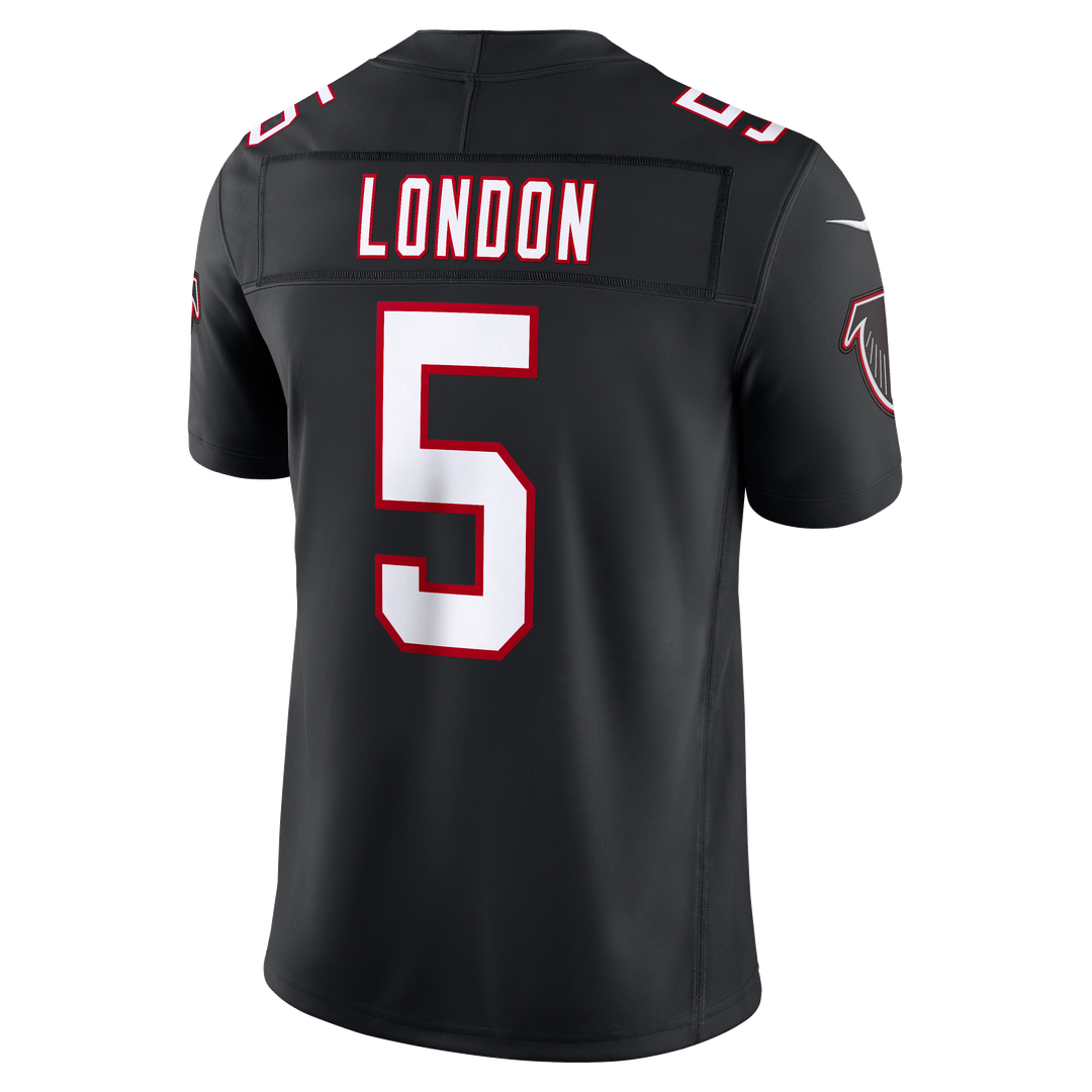 Atlanta Falcons Drake London Nike Black Alternate Throwback Vapor F.U.S.E. Stitched Limited Jersey