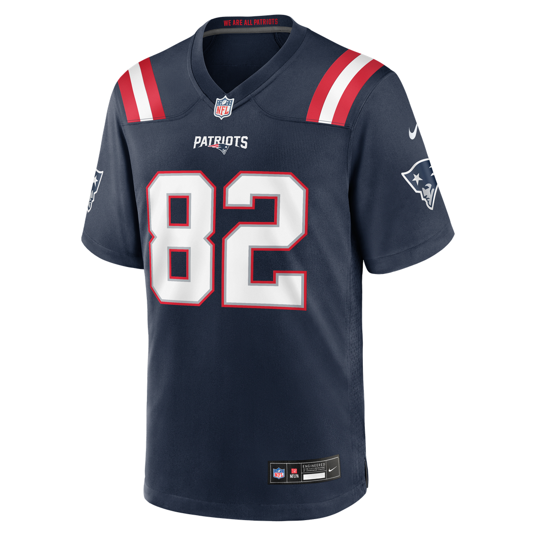 New England Patriots Eli Raridon Nike Navy Team Game Jersey