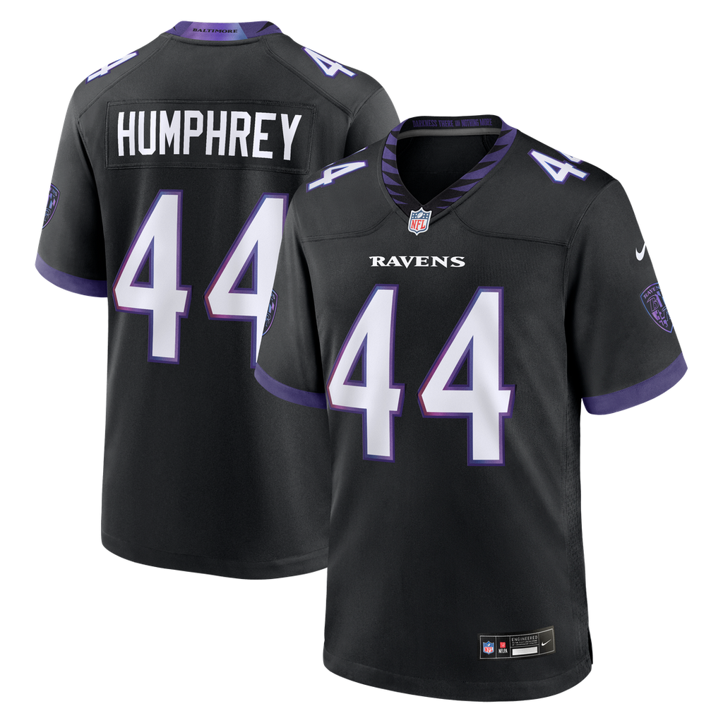 Baltimore Ravens Marlon Humphrey Nike Black Alternate Game Jersey