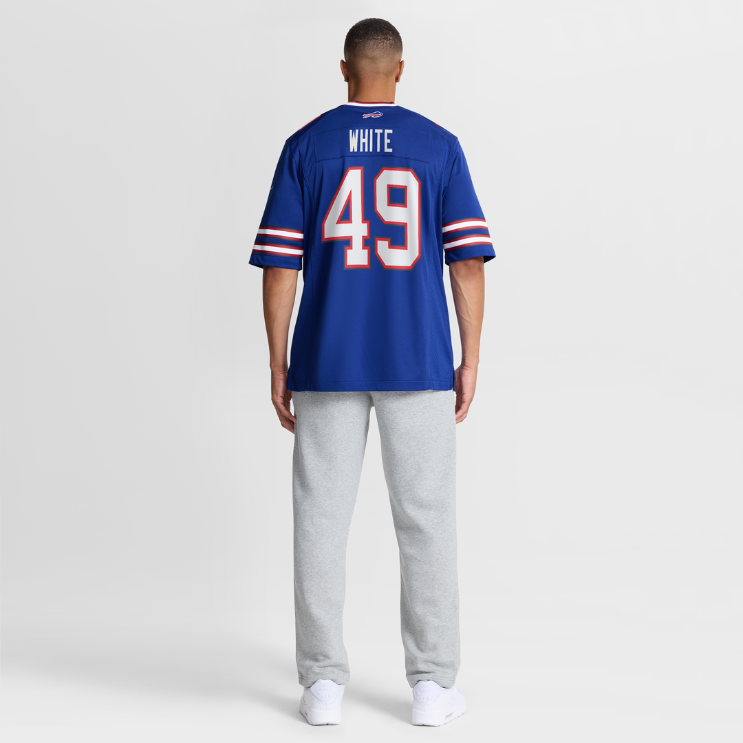 Buffalo Bills DaShaun White Nike Royal Team Game Jersey