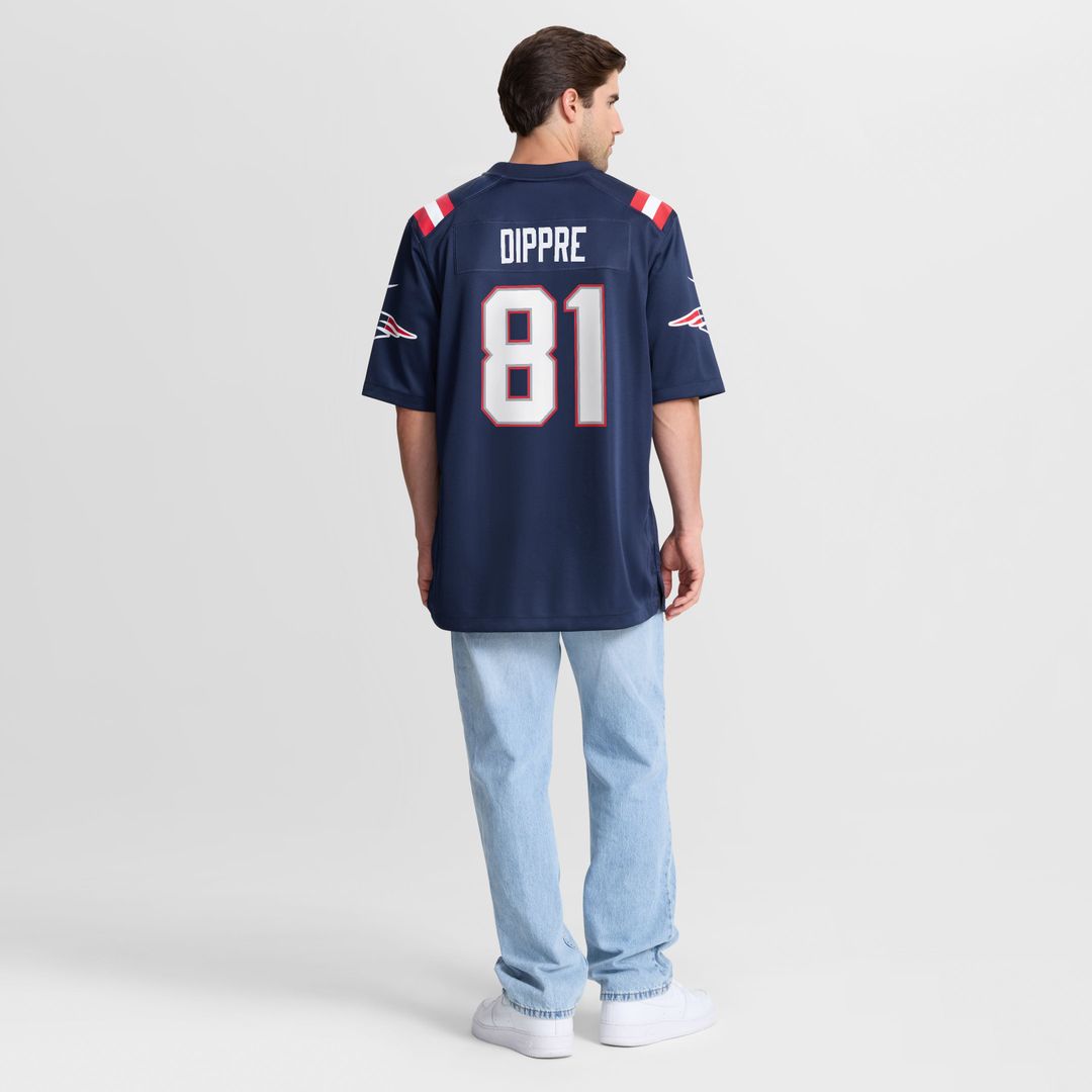 New England Patriots CJ Dippre Nike Navy Team Game Jersey