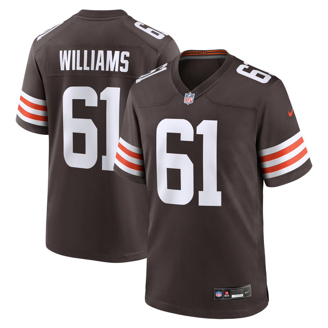 Cleveland Browns Chris Williams Nike Brown Team Game Jersey