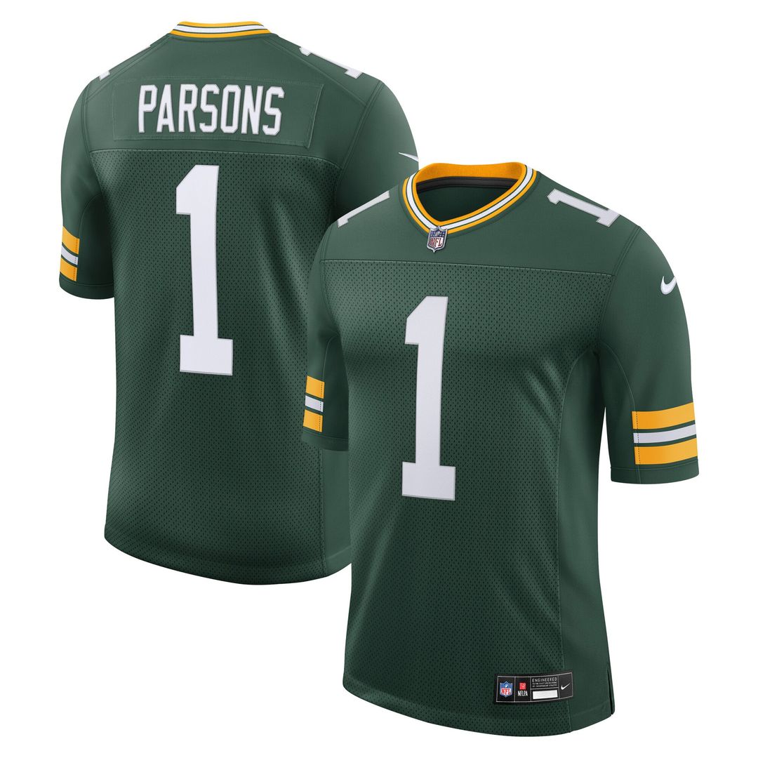 Green Bay Packers Micah Parsons Nike Green Vapor Untouchable Stitched Limited Jersey