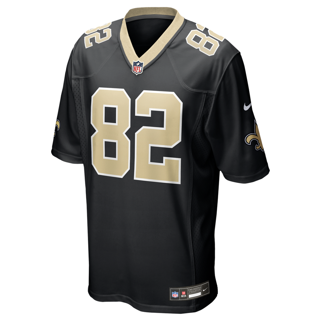 New Orleans Saints Bob Pollard Nike Black Game Retired Player Jersey