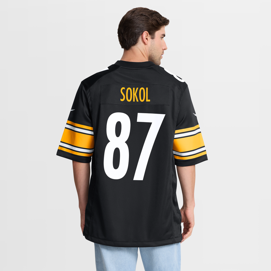 Pittsburgh Steelers Matt Sokol Nike Black Team Game Jersey