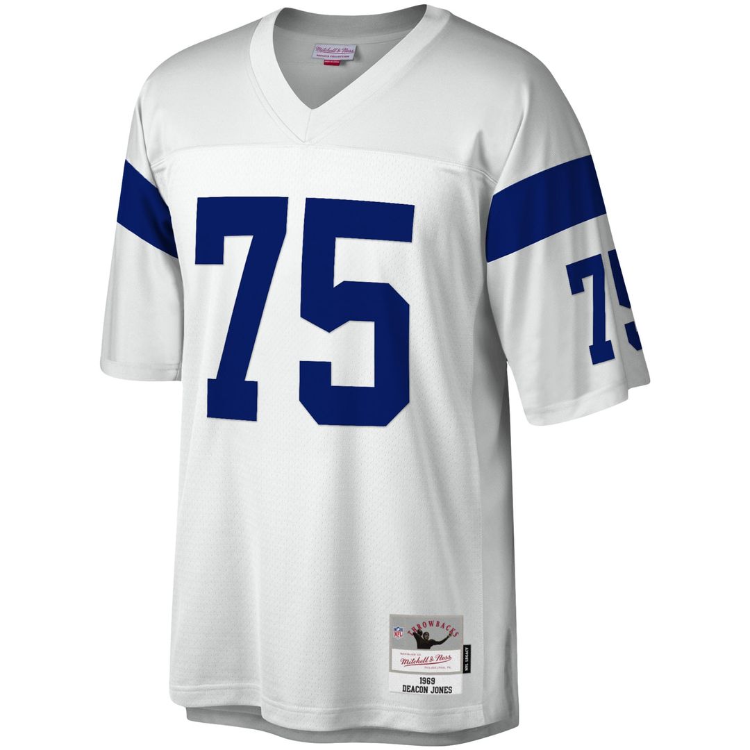 Los Angeles Rams Deacon Jones Mitchell & Ness White Legacy Replica Jersey