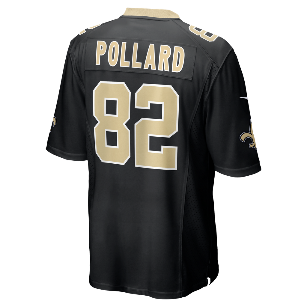 New Orleans Saints Bob Pollard Nike Black Game Retired Player Jersey