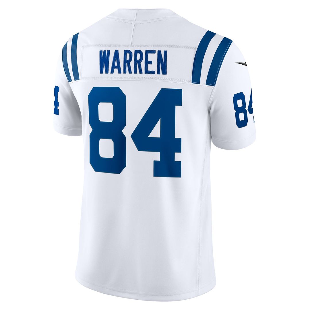 Indianapolis Colts Tyler Warren Nike White Vapor F.U.S.E. Stitched Limited Jersey
