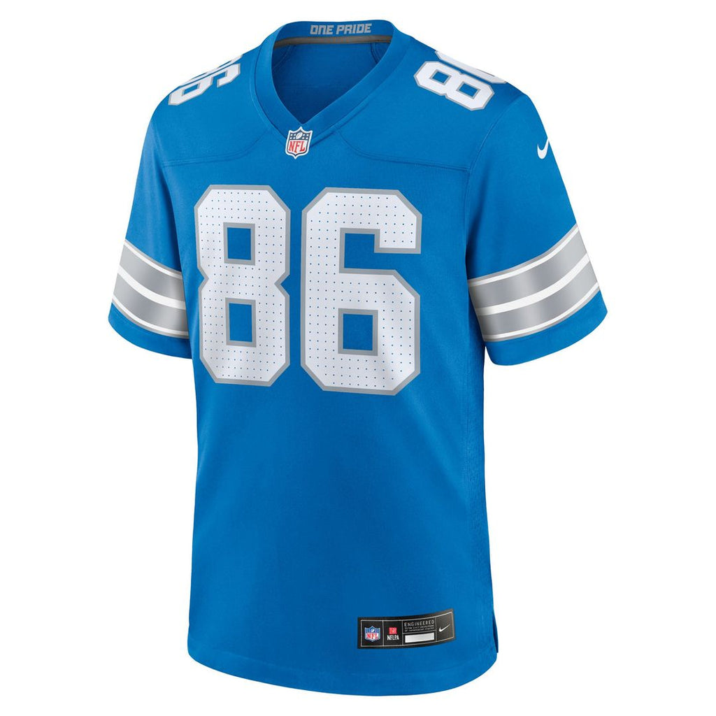Detroit Lions Anthony Firkser Nike Blue Team Game Jersey