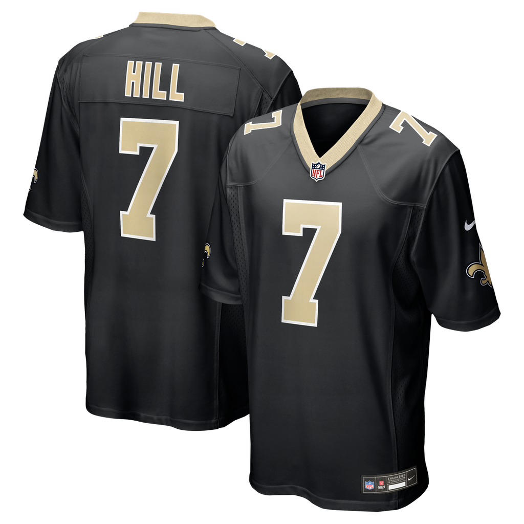 New Orleans Saints Taysom Hill Nike Black Game Jersey