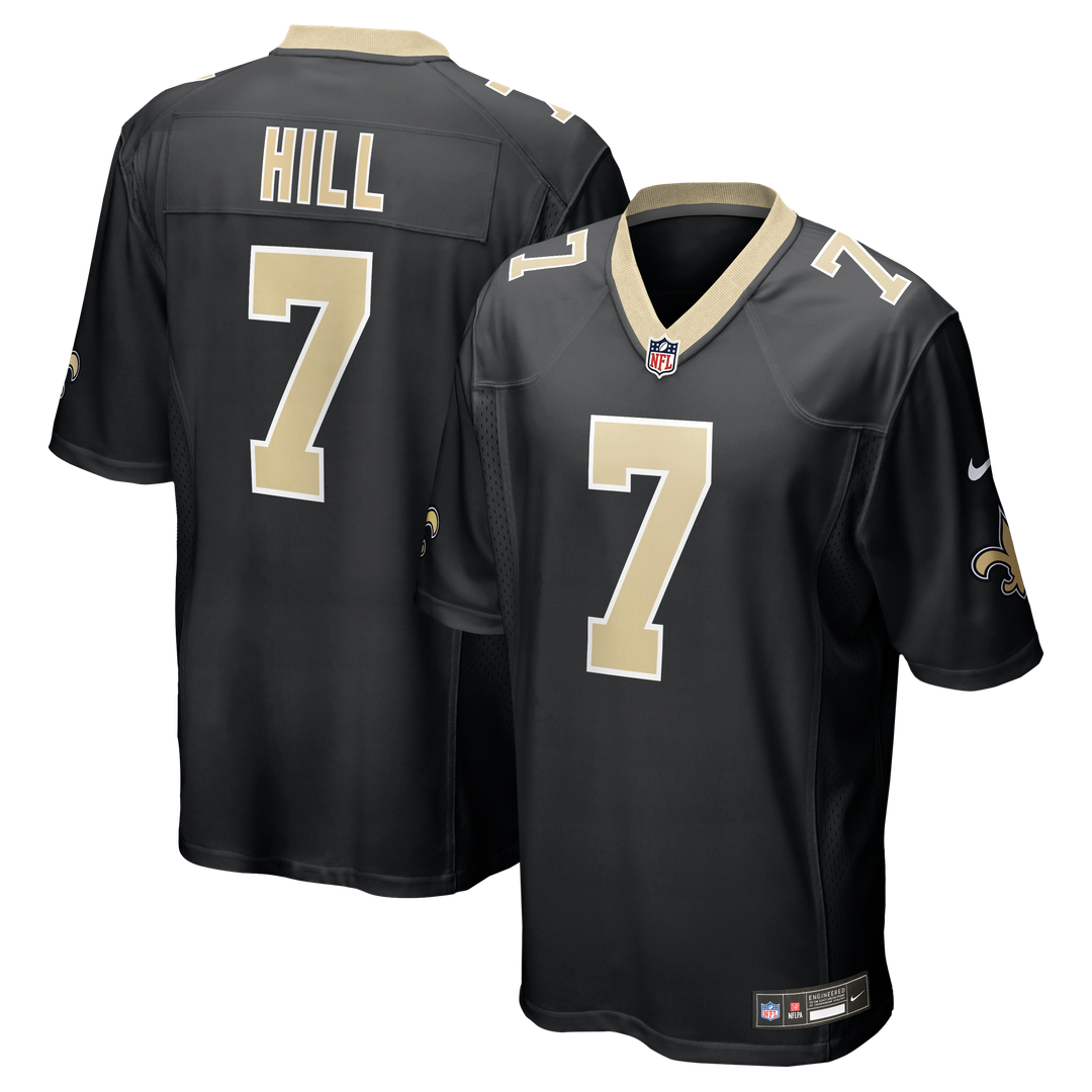 New Orleans Saints Taysom Hill Nike Black Game Jersey