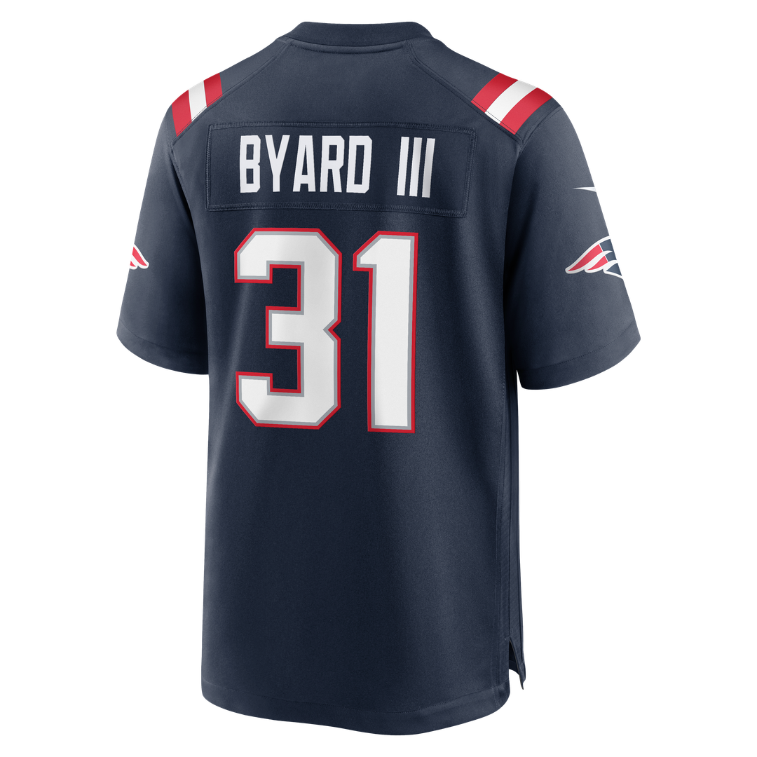 New England Patriots Kevin Byard III Nike Navy Team Game Jersey