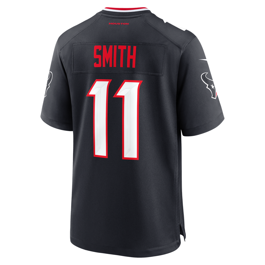 Houston Texans Tremon Smith Nike Navy Team Game Jersey