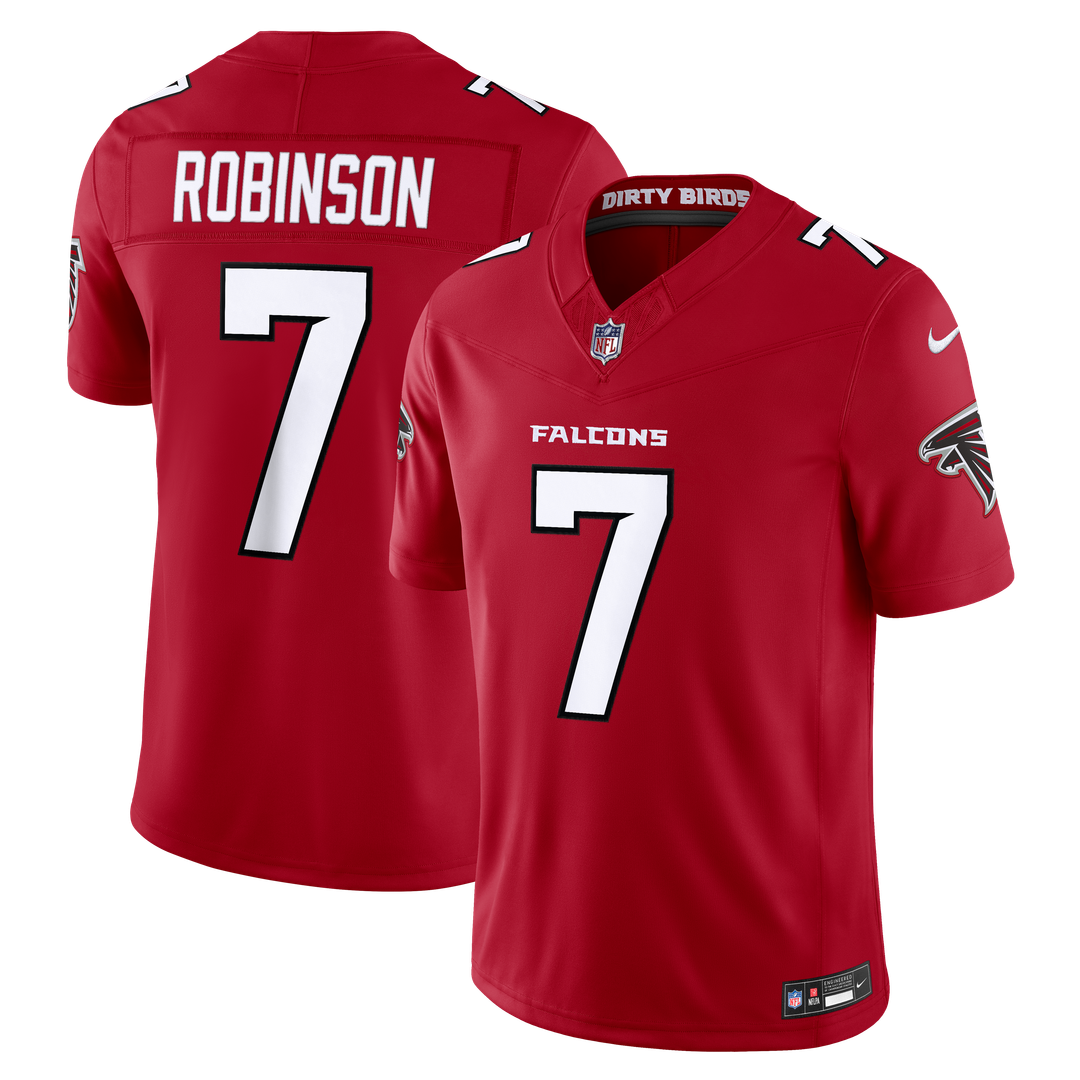 Atlanta Falcons Bijan Robinson Nike Black Alternate Throwback Vapor F.U.S.E. Stitched Limited Jersey