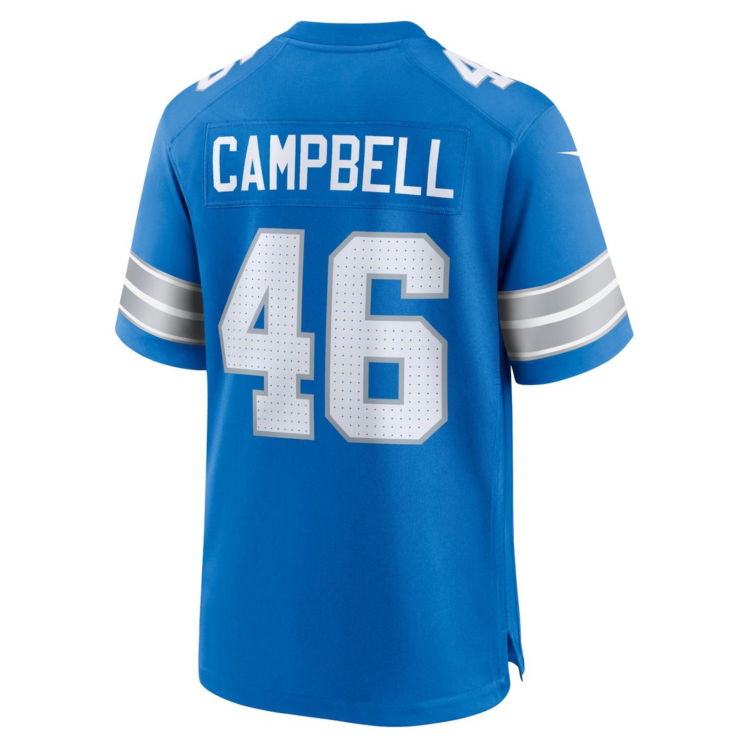 Detroit Lions Jack Campbell Nike Black 2nd Alternate Game Jersey