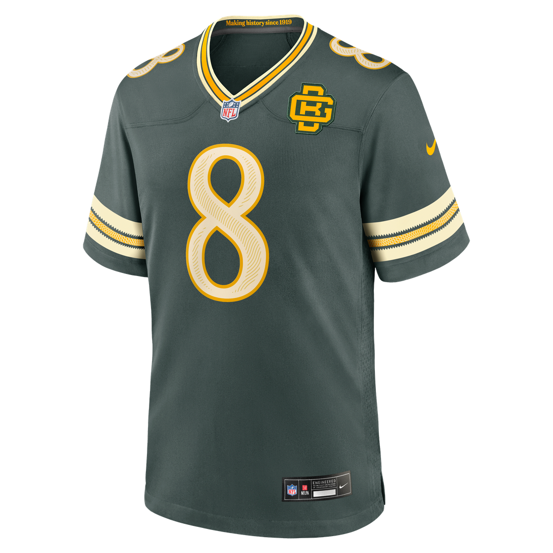 Green Bay Packers Josh Jacobs Nike Green 2026 Rivalries Collection Game Jersey