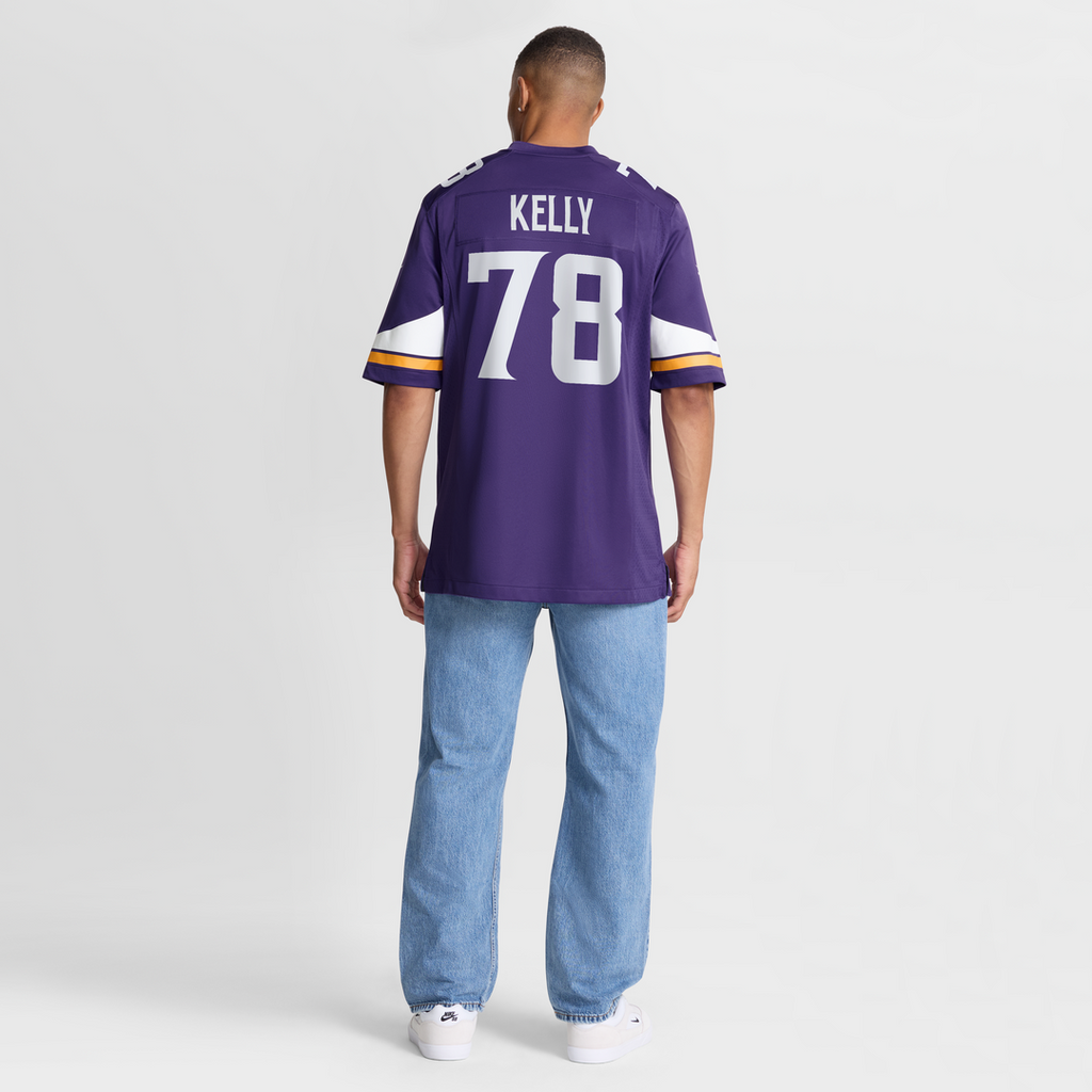 Minnesota Vikings Ryan Kelly Nike Purple Team Game Jersey