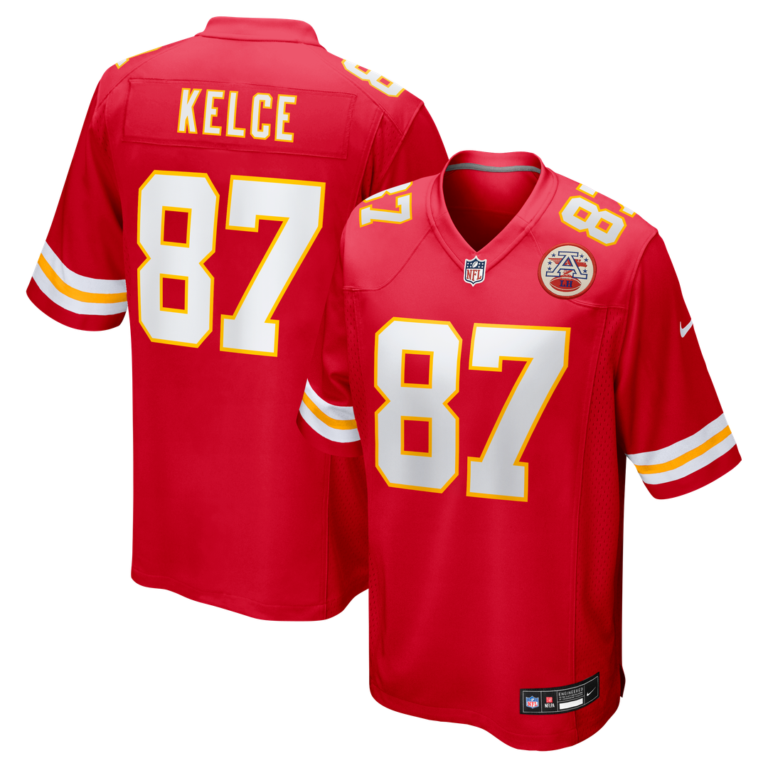 Kansas City Chiefs Travis Kelce Nike White Player Game Jersey