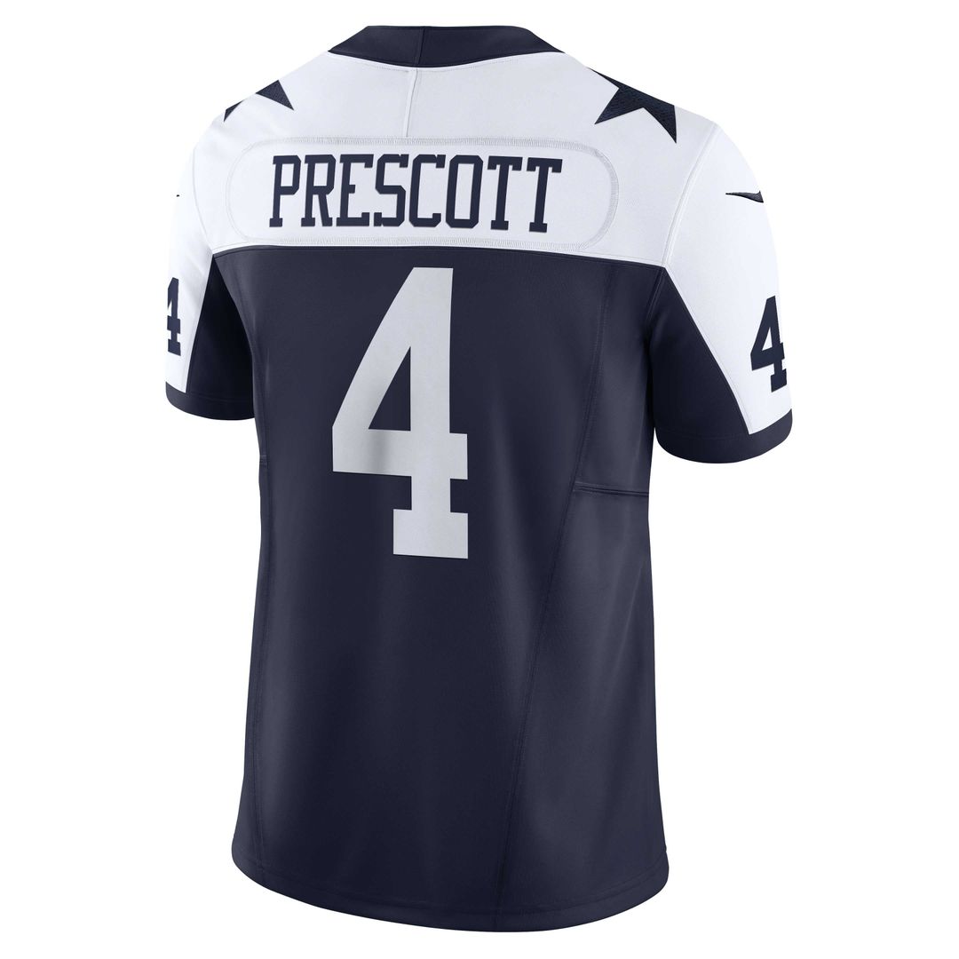 Dallas Cowboys Dak Prescott Nike Navy Vapor F.U.S.E. Limited Jersey