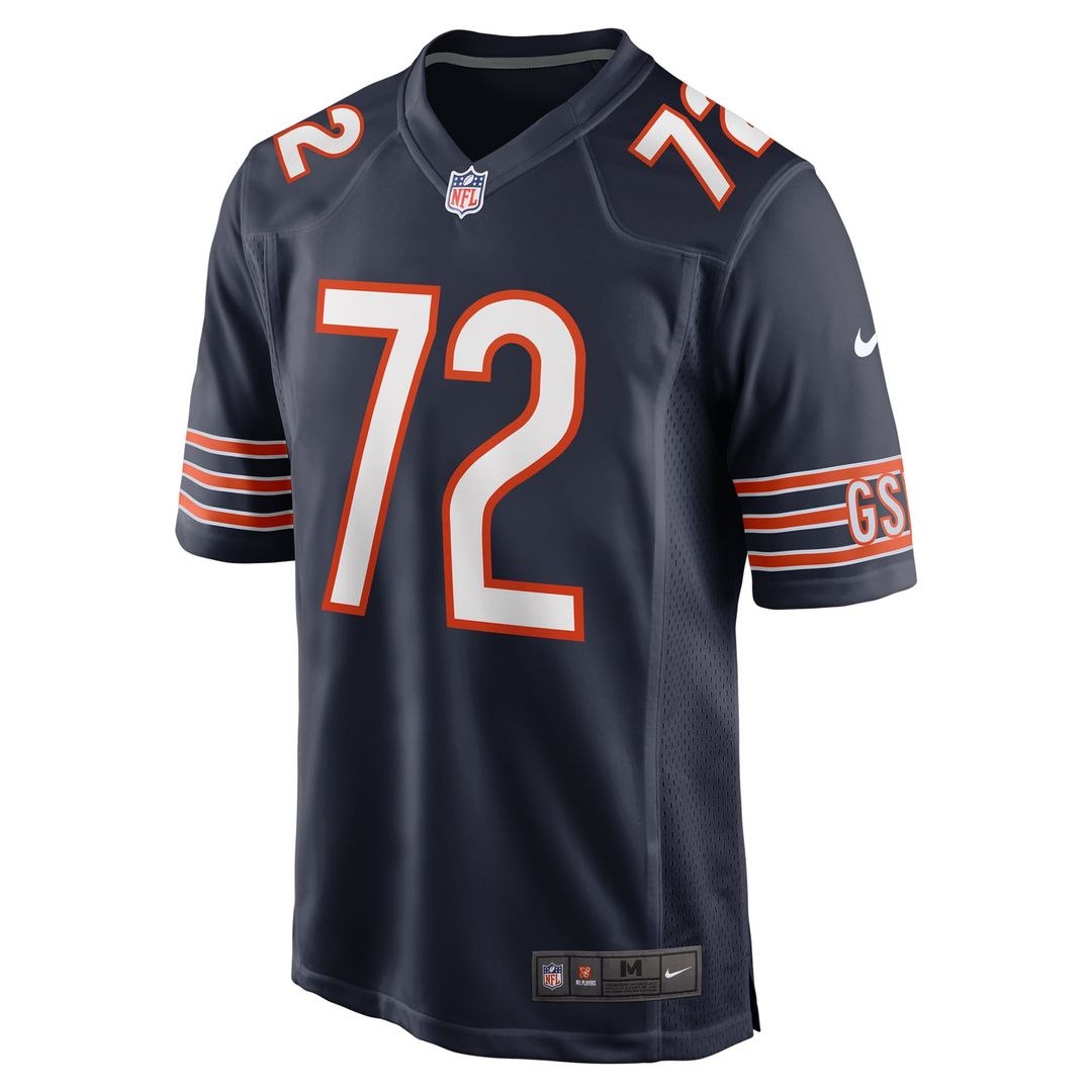 Chicago Bears Kiran Amegadjie Nike Navy Game Jersey