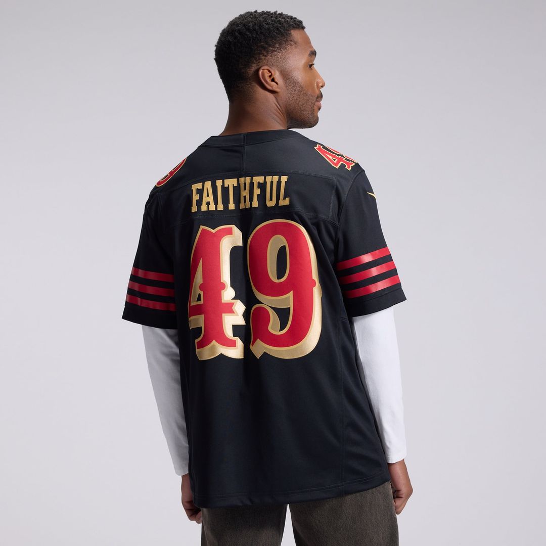San Francisco 49ers The Faithful Nike Black Rivalries Collection Stitched Limited Jersey