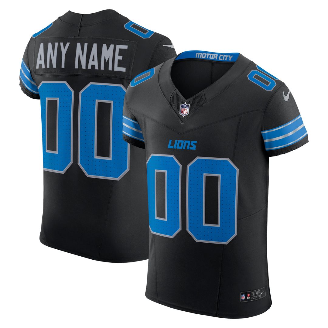 Detroit Lions Nike Blue Team Vapor F.U.S.E. Elite Custom Jersey
