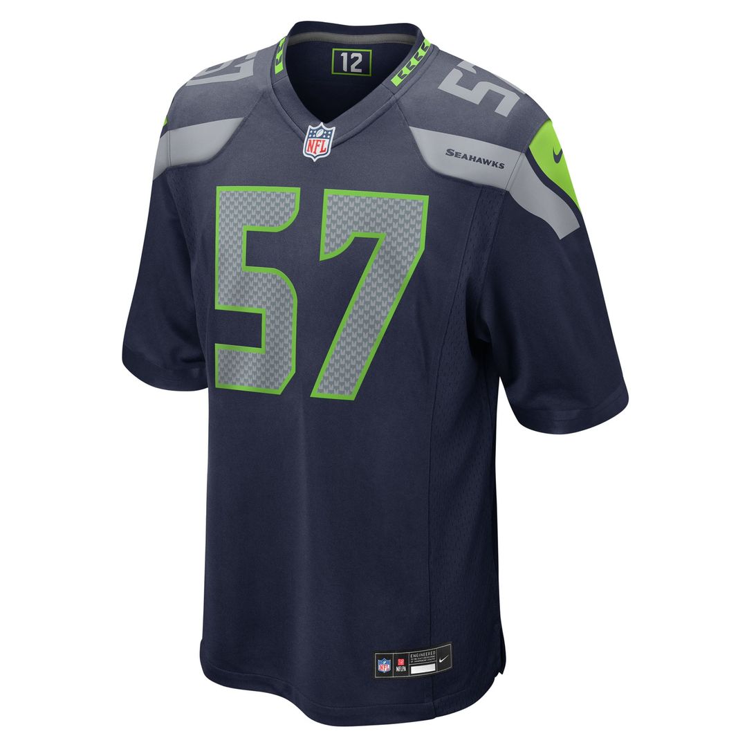 Seattle Seahawks Connor O'Toole Nike College Navy Team Game Jersey