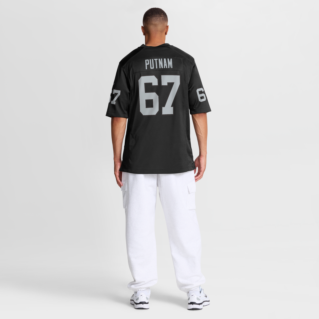 Las Vegas Raiders Will Putnam Nike Black Team Game Jersey
