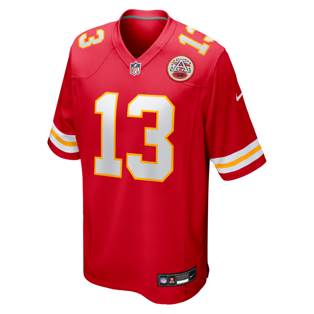 Kansas City Chiefs Nazeeh Johnson Nike Red Game Player Jersey