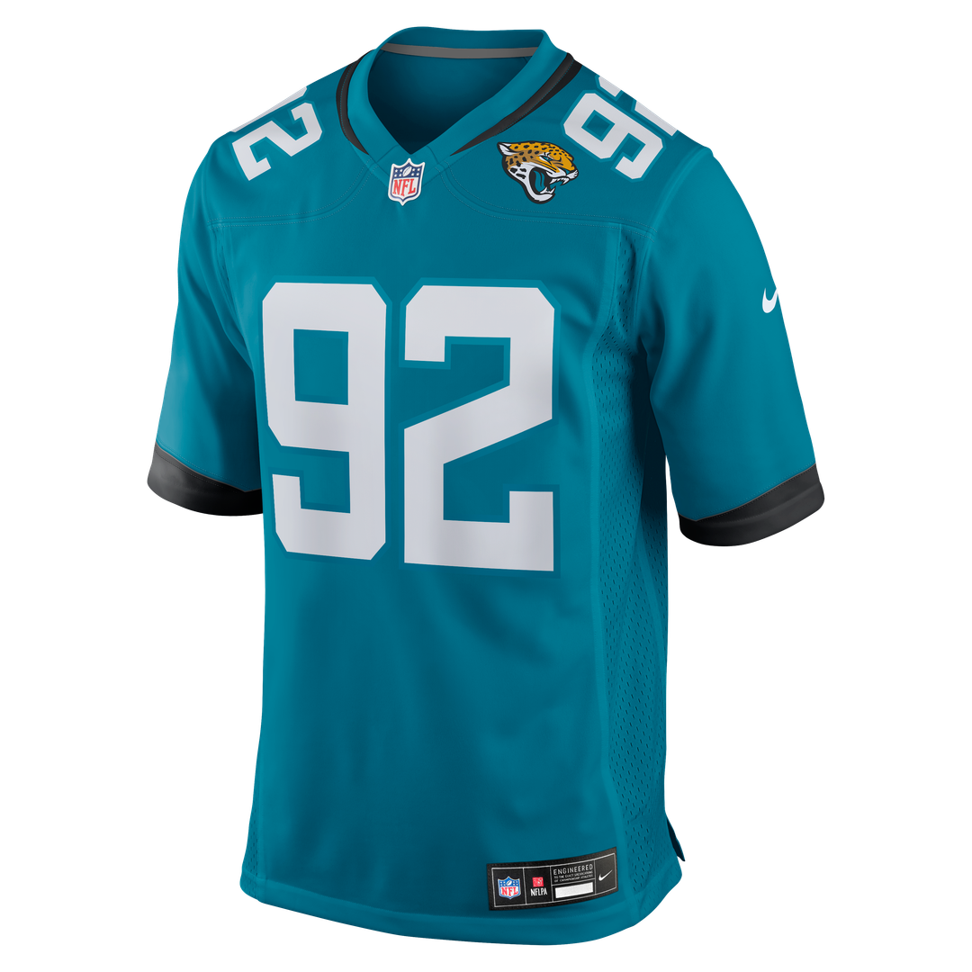 Jacksonville Jaguars Danny Striggow Nike Teal Team Game Jersey